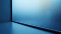 Abstract blue gradient wall and floor corner Royalty Free Stock Photo