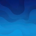 Abstract Blue Gradient with Wavy Design Royalty Free Stock Photo