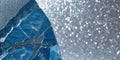 Abstract blue granite stone texture with silver glitter background. Royalty Free Stock Photo