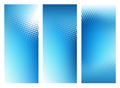 Abstract Blue Graphic Background Banner Set