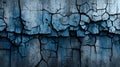 Abstract Blue and Gray Cracked Wall Texture Royalty Free Stock Photo