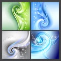 Abstract blue green background