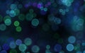 Abstract blue, green bubbles, bokeh. Festive soft background with colored circles Royalty Free Stock Photo