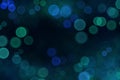 Abstract blue, green bubbles. Festive soft background with colored circles Royalty Free Stock Photo