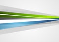 Abstract blue and green corporate stripes background