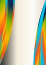 Abstract Blue Green And Orange Business Wave Background Illustration Beautiful elegant Illustration Royalty Free Stock Photo