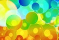 Abstract Blue Green And Orange Gradient Random Circles Background Beautiful elegant Illustration Royalty Free Stock Photo