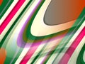 Abstract blue green pink orange fluid lines background, abstract colorful geometries Royalty Free Stock Photo