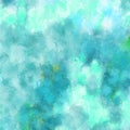 Abstract blue and green spattered paint background design