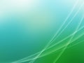 Abstract blue green wave lines gradient background. Royalty Free Stock Photo