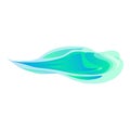 Abstract blue and green wave shape forming a dynamic design Royalty Free Stock Photo