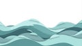 Abstract Blue Green Waves Background Design Royalty Free Stock Photo