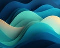 Abstract Blue Green Waves Texture Background Royalty Free Stock Photo