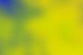 Abstract blue-green-yellow unfocused background. Vignette Royalty Free Stock Photo