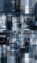 Abstract Blue and Grey Geometric Architectural Glass Facade Background Royalty Free Stock Photo
