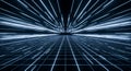 Abstract Blue Grid Light Rays Digital Background Royalty Free Stock Photo