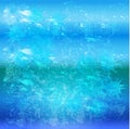 Abstract blue grunge splash beach waterbackground vector