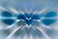 Abstract blue heart background (glass texture) Royalty Free Stock Photo