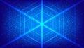 Abstract blue hexagon pattern background for a hi-tech communication concept. vector illustration Royalty Free Stock Photo