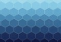 Abstract blue hexagon pattern gradient background Royalty Free Stock Photo