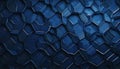 Abstract Blue Hexagon Pattern - A Modern Geometric Design Royalty Free Stock Photo