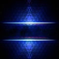 Abstract blue hexagons background with text space