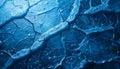 Abstract blue ice cracked texture background Royalty Free Stock Photo