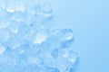 abstract blue ice cubes, natural water background, summer concept Royalty Free Stock Photo