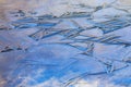 Abstract Blue Ice Pattern Royalty Free Stock Photo