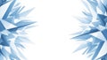 Abstract Blue Ice Shards on White Background Royalty Free Stock Photo