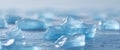 Abstract Blue Ice Texture Cool Winter Background. Royalty Free Stock Photo