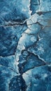Abstract blue ice texture with cracks and patterns, winter concept Royalty Free Stock Photo
