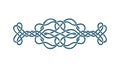 Abstract Blue Knot Work Decorative Element Vector Illustration, vector design Generative AI Royalty Free Stock Photo