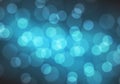 Abstract blue light bokeh blur background vector