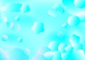 Abstract blue light bokeh circle shape bubbles balloon cloud sky backgrounds wallpaper vector illustration EPS10