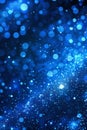 Abstract blue light bokeh for creating a visually appealing blurred defocused background design