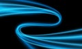 Abstract blue light curve speed on black design modern futuristic technology background vector Royalty Free Stock Photo