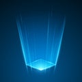 Abstract blue light rays background Royalty Free Stock Photo