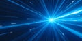 Abstract Blue Light Rays Speed Energy Technology Background Royalty Free Stock Photo