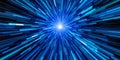 Abstract Blue Light Rays Speed Energy Technology Background Royalty Free Stock Photo