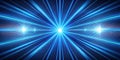 Abstract blue light speed burst a futuristic vision of rapid progression and technological advancement. Generative AI Royalty Free Stock Photo