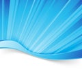 Abstract blue light wave border background Royalty Free Stock Photo