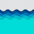 Abstract blue lines wave, Wavy stripes pattern, Rough surface, o