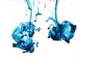 Abstract blue liquid