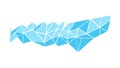 Blue Geometric Polygon Banner Art, vector design Generative AI Royalty Free Stock Photo