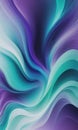 Abstract Blue, Mint, and Purple Background with Smoke-Like Glitch Effects