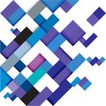Abstract blue modern geometric template, illustration