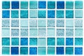 Abstract blue mosaic tiles for background Royalty Free Stock Photo