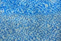 Abstract Blue mosaic tiles of swimming pool water for background Royalty Free Stock Photo