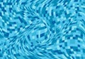 Abstract blue mosaic wave background Royalty Free Stock Photo